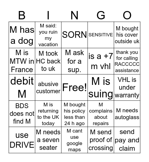 Opteven Bingo Card
