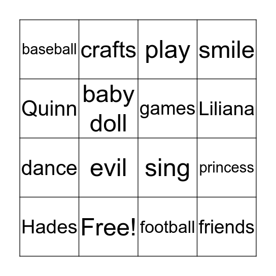 Bingo Card