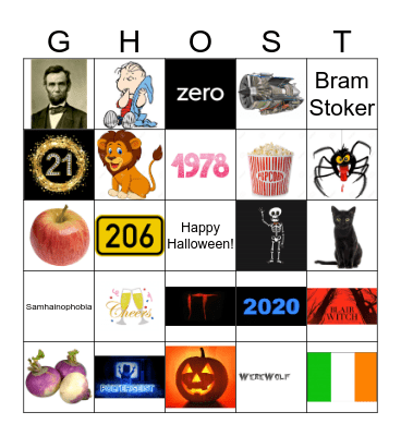 Halloween Bingo Card
