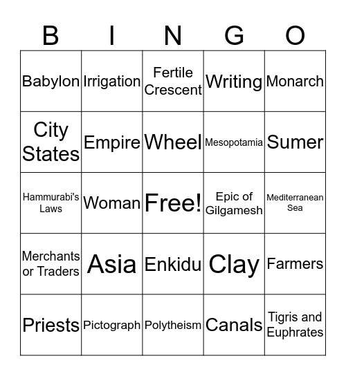 Bingo Card