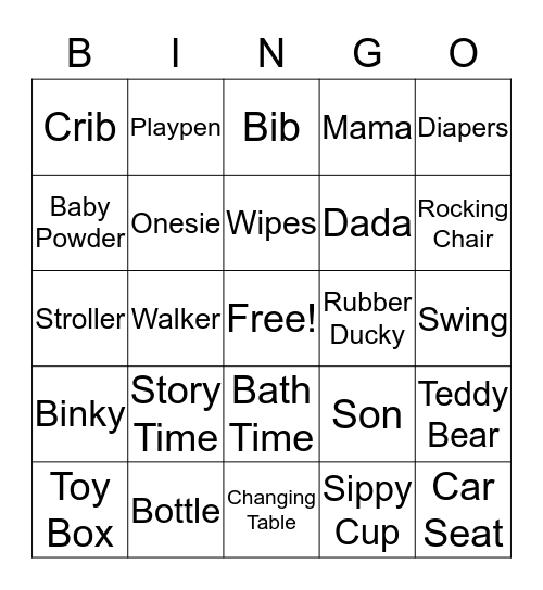 Landyn Bingo Card