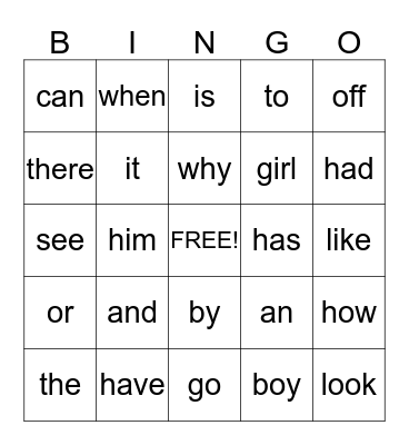 O'Regan Group Bingo - October Bingo Card
