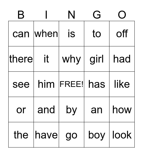 O'Regan Group Bingo - October Bingo Card