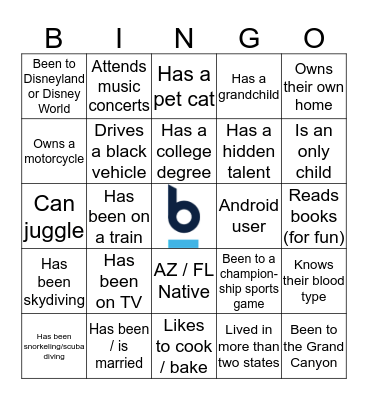 Get to Know You Bingo Card