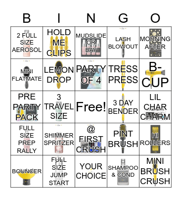 Buttercup Bingo Card