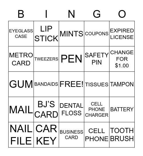 POCKETBOOK BINGO Card