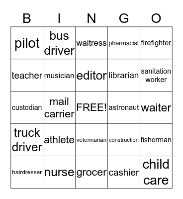 Community Bingo Card