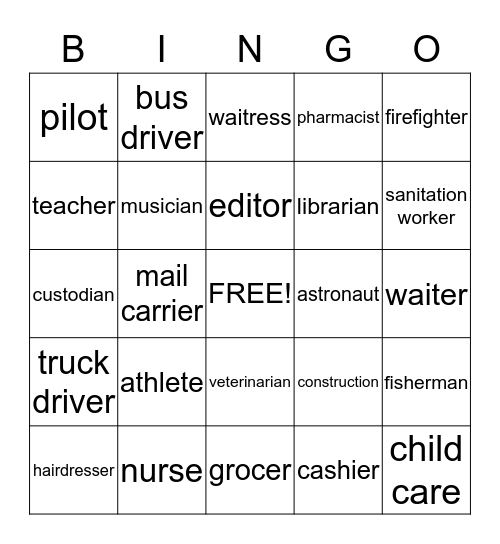 Community Bingo Card