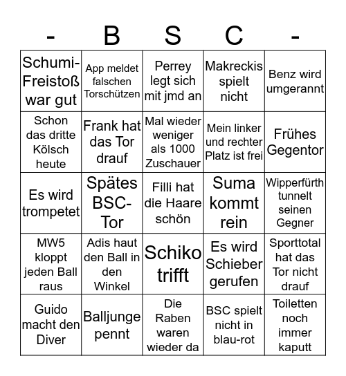 BSC-Bingo Card