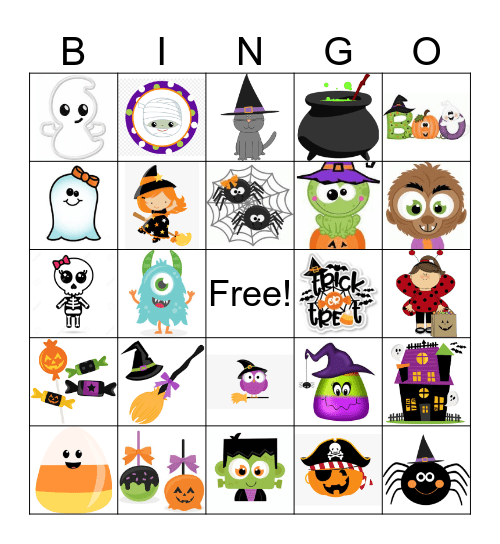Halloween Bingo Card