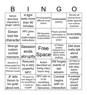 WHAT WILL HAPPEN IN THIS SESSION? Bingo Card