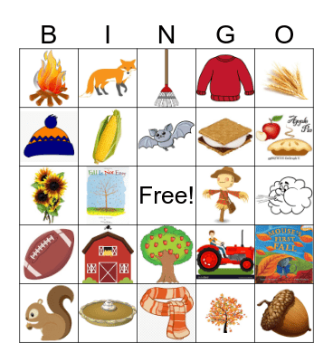 Fall Festival BINGO Card