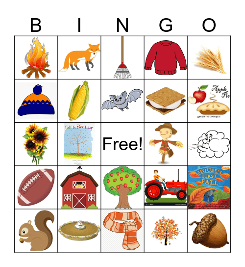Fall Festival BINGO Card