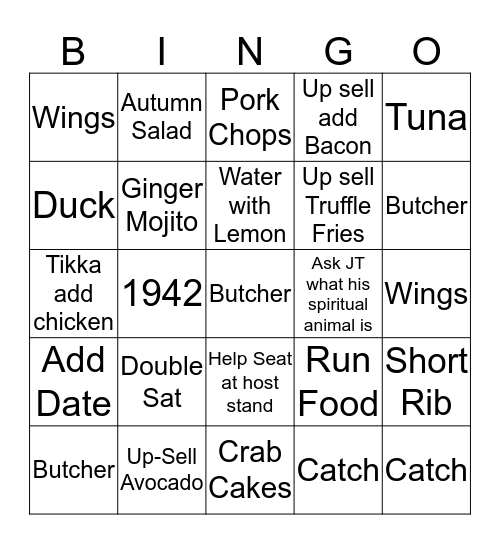 Dada Bingo  Bingo Card