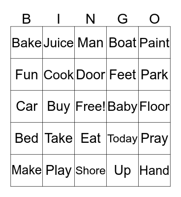 Dailyn’ Bingo Card