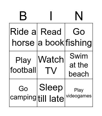 Let's Travel Bingo! Bingo Card