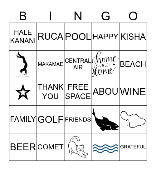 WELCOME TO 44 KANANI ROAD #1-107 Bingo Card