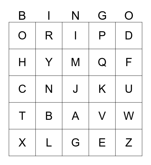 Halloween Bingo!!!!! Bingo Card