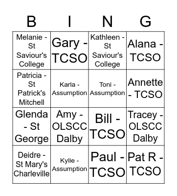 Getting to know each other 2 Bingo Card