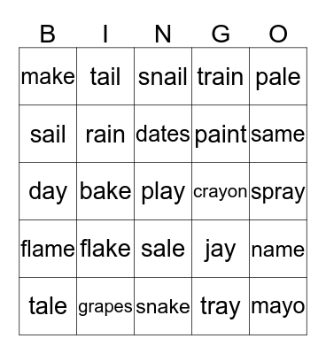 Bingo Card