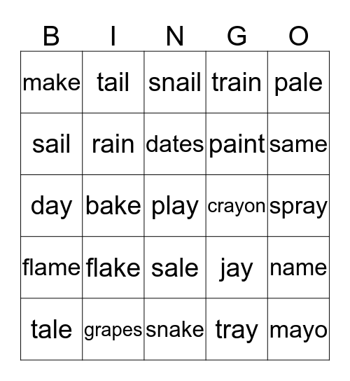 Bingo Card