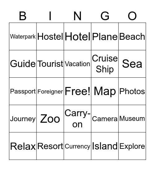 Back to School Bingo Card