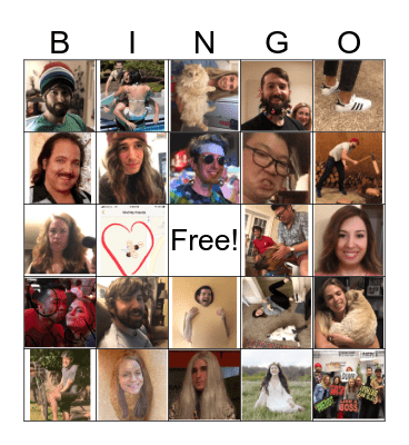 "Good Friends" Bingo Card
