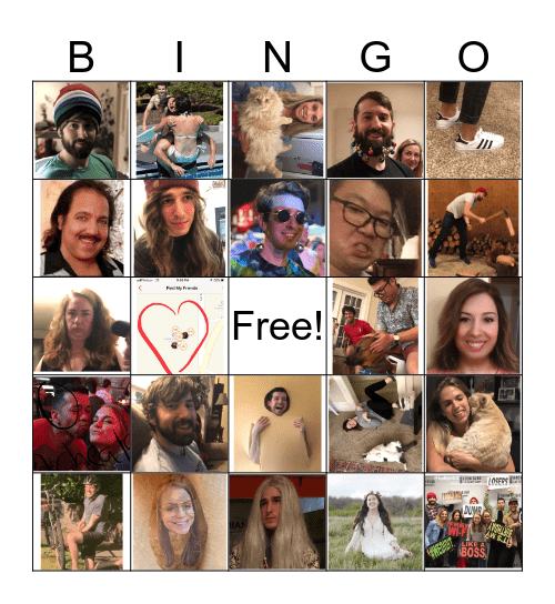"Good Friends" Bingo Card