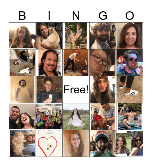 "Good Friends" Bingo Card