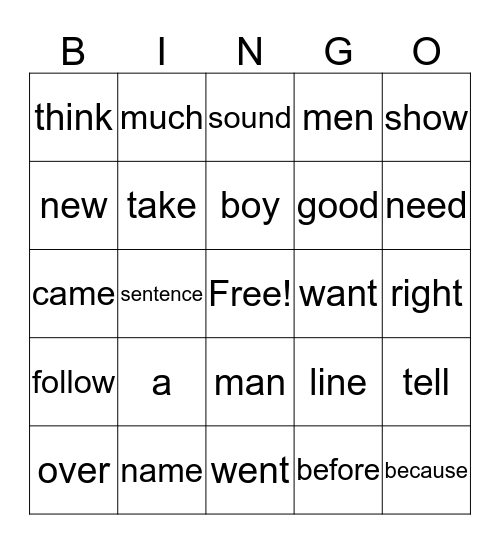 Fall Festival Bingo Card
