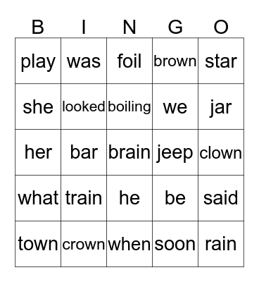 Bingo Card