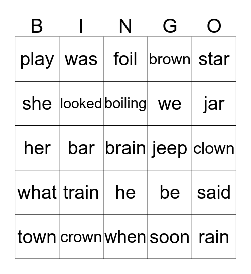 Bingo Card