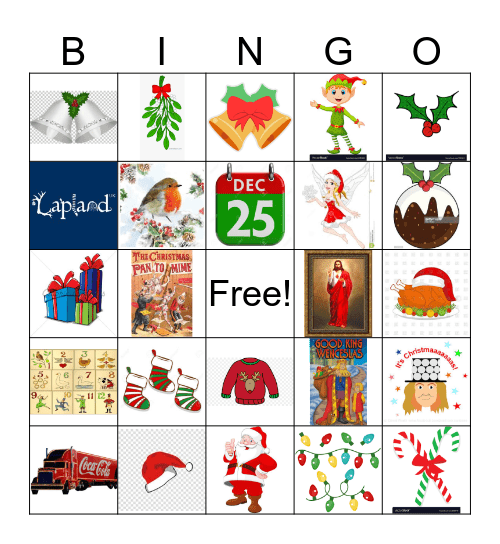 Tid's Xmas Bingo Card