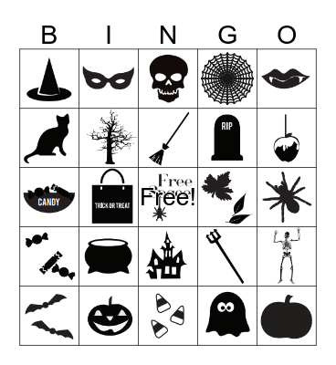 Spooky Bingo Card