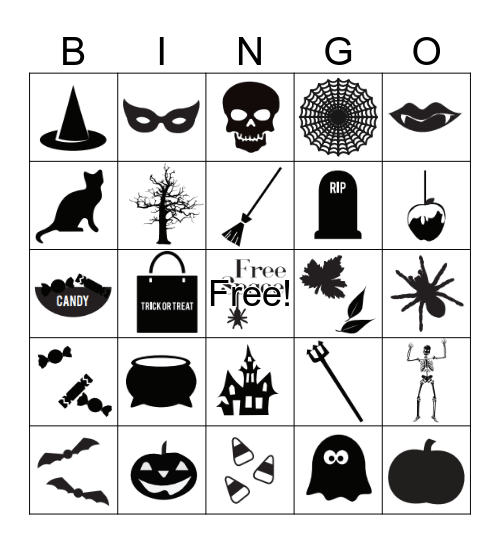Spooky Bingo Card