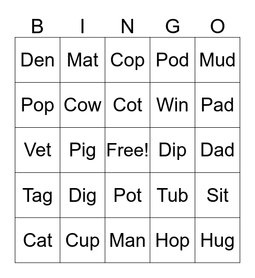 Segmenting and Blending Bingo Card