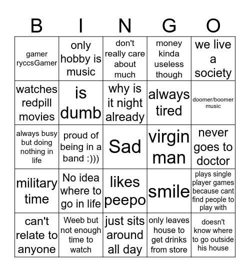 Gordo Bingo Gordo Bingo Card