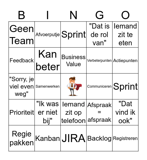 Retrospective BINGO Card