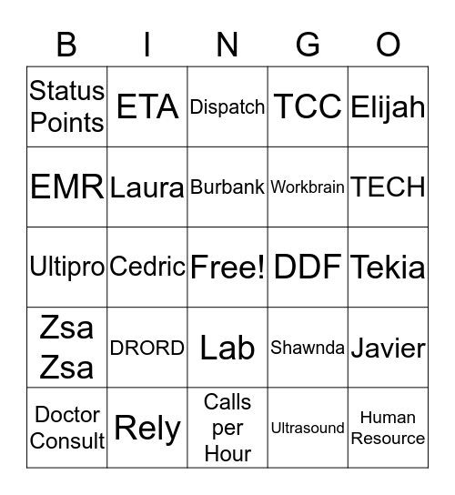 TRIDENT CARE BINGO Card