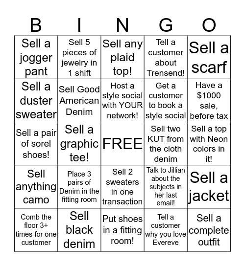 OCTOBER BINGO! Bingo Card