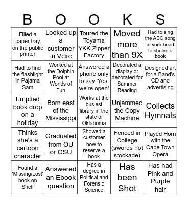 EDMOND STAFF RULES!!!! Bingo Card