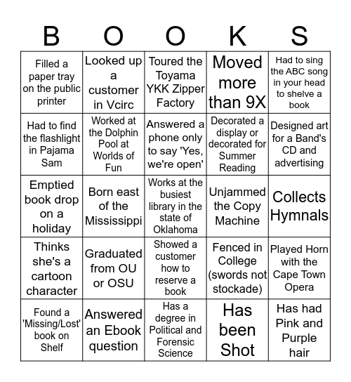 EDMOND STAFF RULES!!!! Bingo Card