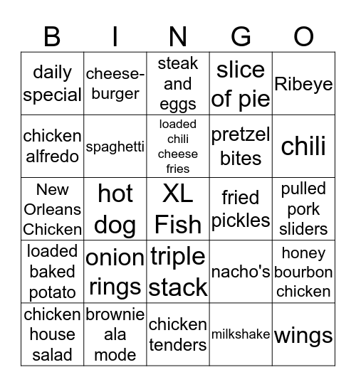 Server Challenge Bingo Card