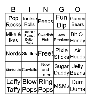 Halloween Bingo Card