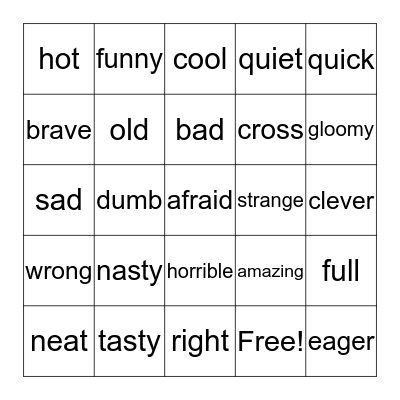 Bingo Card