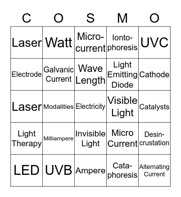 CH 13 Review Bingo Card