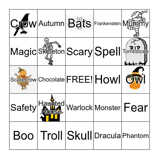 HALLOWEEN BINGO Card