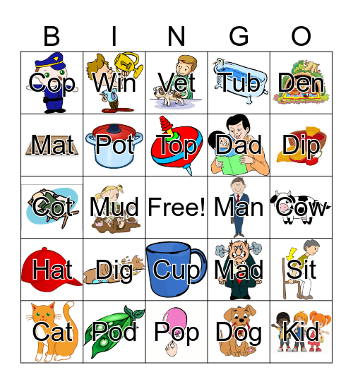 Segmenting and Blending Bingo Card