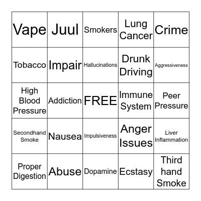 BINGO! Bingo Card