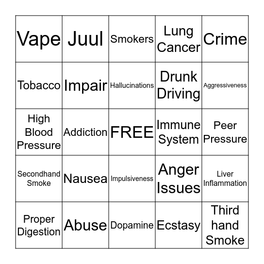 BINGO! Bingo Card